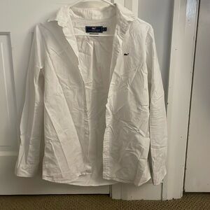 Vineyard Vines Boys Large White Dress Shirt